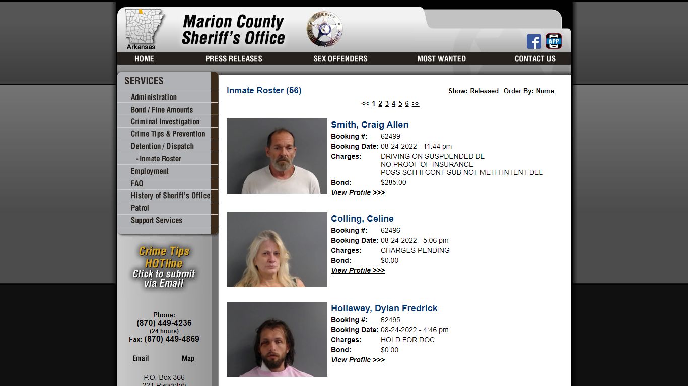 Inmate Roster - Current Inmates Booking Date Descending - Marion County ...